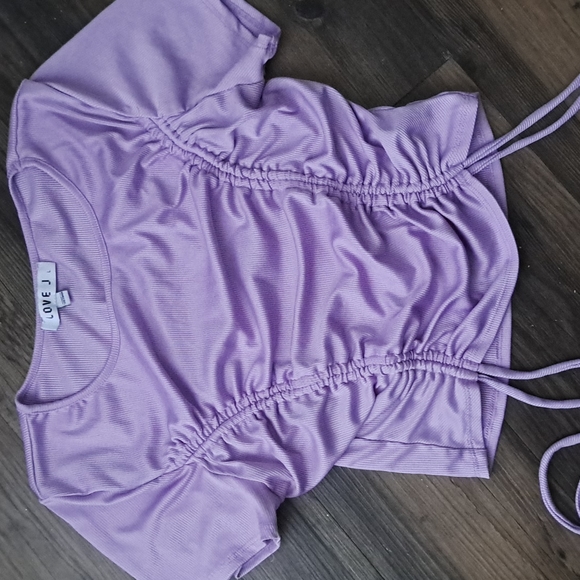 Lavender Crop Top - Picture 2 of 5